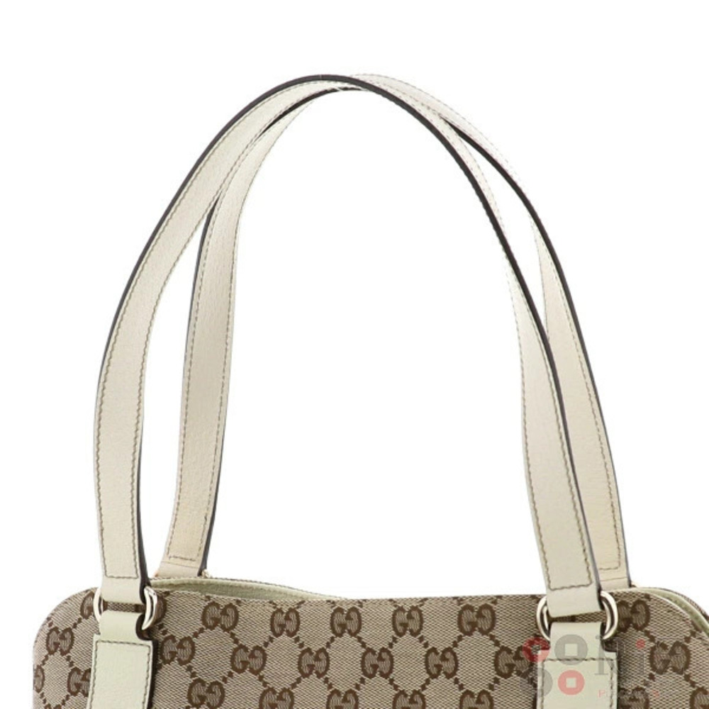 GUCCI GG Canvas Shoulder Bag Messenger Beige - Picture 3 of 6